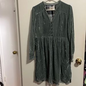 Anthropologie Holding Horses velvet dress XS